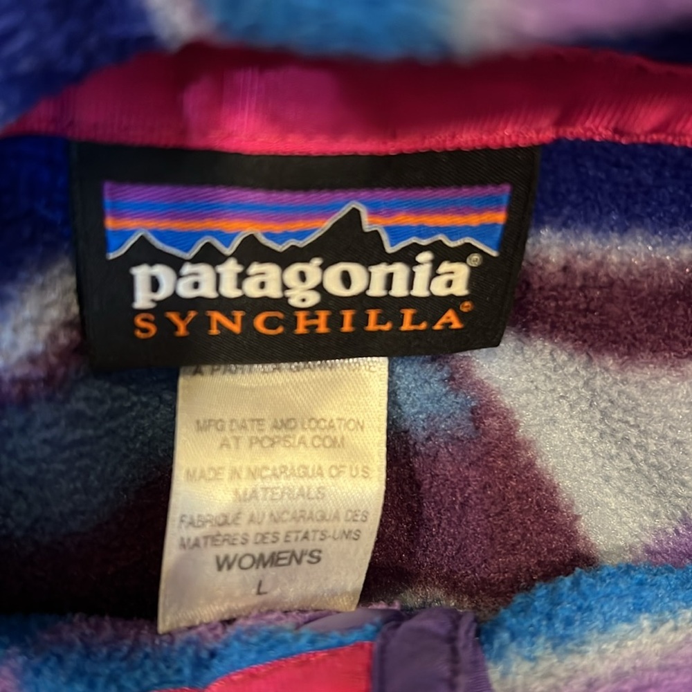 Patagonia Snap T Guatemalan Tango Synchilla Size … - image 4
